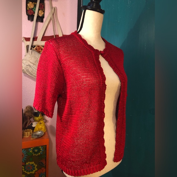 Vintage Sag Harbor Short Sleeve Sweater - Picture 2 of 16